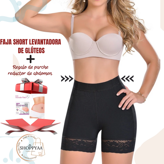 Faja Short levanta gluteo + regalo ⭐⭐⭐⭐⭐